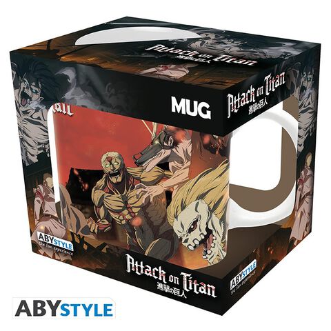 Mug - Attack On Titan - Scene De Bataille - 320 Ml